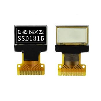 0,49-дюймовый OLED-дисплей 64*32 Точечно-Матричный OLED-экран SSD1315 Совместим С Драйвером SSD1306 с 14-контактным интерфейсом IIC
