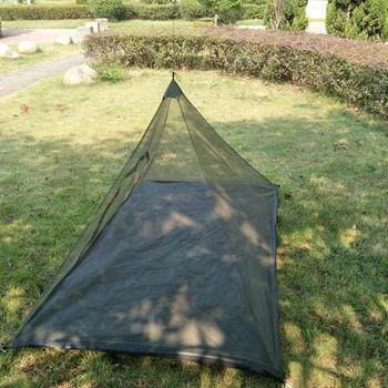 1 / 2ШТ Сетка от комаров для кемпинга на открытом воздухе Треугольная портативная палатка от насекомых для путешествий, походов, репеллентная палатка, сетка от комаров для кемпинга Изображение 2