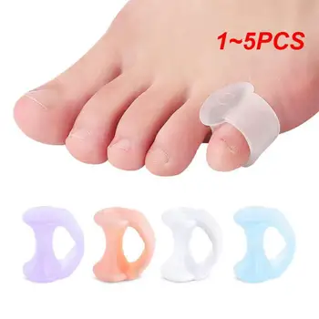 1 ~ 5ШТ = Разделитель для ухода за пальцами ног, Силиконовые Ортопедические изделия для большого пальца Стопы, Корректор Вальгусной деформации Большого пальца стопы для педикюра