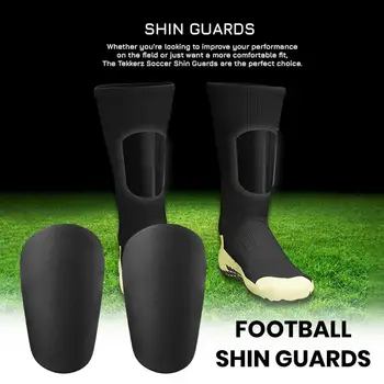 1 пара легких защитных щитков для мини-футбола, удобные гибкие футбольные щитки для мужчин, женщин, детей, мальчиков Изображение 2