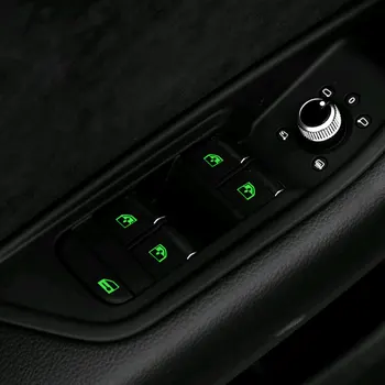 1 шт Универсальная наклейка на кнопку приборной панели, светящиеся наклейки для автомобиля, украшение для грузовика, перекидной переключатель, наклейка на схему Изображение 2