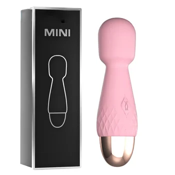 10 Режимов Сильной Вибрации Мини-Вибратор Magic Stick USB Зарядка Массажер Для Клитора G-Spot Вибраторы Секс-Игрушка для Женщин Взрослых 18 Изображение 2