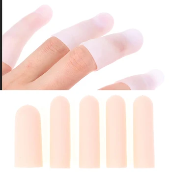 10 шт. силиконовая подставка для пальцев, гелевая защита для пальцев, перчатки для поддержки пальцев