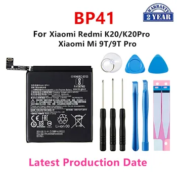 100% Оригинальный Аккумулятор BP41 4000 мАч Для Xiaomi Redmi K20 K20 Pro/Xiaomi Mi 9T T9 Pro BP41 Запасные Батареи + Инструменты