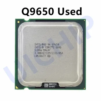100% Оригинальный четырехъядерный процессор Intel Core 2 Quad Q9650 с частотой 3,0 ГГц, четырехпоточный процессор 12M 95W LGA 775