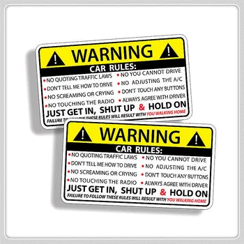 10x6cm Правила Предупреждения О Безопасности Автомобиля Наклейка ПВХ Авто Наклейка для Bmw E46 E39 Audi A3 A6 C5 A4 B6 Mercedes W203 W211 Mini Cooper