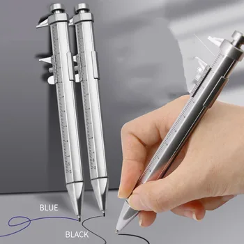 10шт Новый креативный штангенциркуль Шариковая ручка Портативный инструмент Студенческие измерительные весы Ручка для подписи