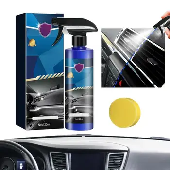 120 МЛ жидкого стекла с нанокерамическим покрытием для автомобиля, быстрая полировка краски, Водостойкий спрей, Гидрофобное средство для покрытия окон автомобиля