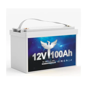 12V 100Ah Литий-Железо-Фосфатная Батарея LiFePO4 Встроенная Батарея BMS LiFePO4 для Солнечной Энергетической Системы RV House Trolling Motor