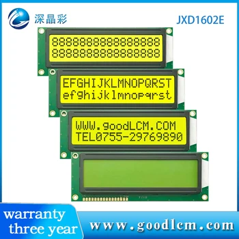 1602E ЖК-дисплейный модуль 16x2-символьный ЖК-дисплей 16X02 5,0 В или 3,3 В источник питания hd44780 drive STN Желтый дисплей