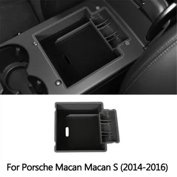 1шт автомобильный стайлинг переделанный центральный Подлокотник ящик для хранения бардачок поддон чехол для Porsche Macan Macan S 2014-2019