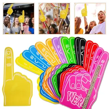 1шт вдохновляющих на черлидинг гигантских пенопластовых перчаток для пальцев, пенных перчаток для мероприятий, пенных перчаток EVA для больших аплодисментов. Изображение 2