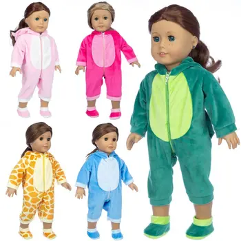 2023 Новые комбинезоны с животными, Подходящие для одежды American Girl Doll, 18-дюймовая кукла, рождественский подарок для девочки (продается только одежда)