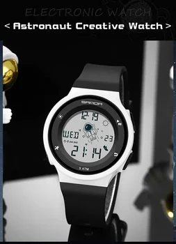2024 SANDA Новые Модные Спортивные женские часы Водонепроницаемые Цифровые Часы Для Женщин 5ATM Водонепроницаемые Relogio Feminino 2121 Изображение 2