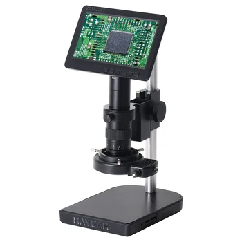 26-Мегапиксельная камера с разрешением 1080P FHD, цифровой электронный микроскоп 7 дюймов, универсальный микроскоп для ремонта телефонов, пайки печатных плат Изображение 2