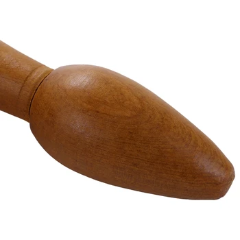 2X Оздоровительная деревянная массажная палочка, массажер из сандалового дерева, акупунктурный массажный стержень, инструмент для ухода за ногами, стержень для акупунктурных точек Изображение 2