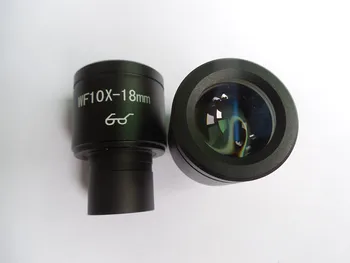 2шт Биологический микроскоп WF10X Окуляр с высоким окуляром 18 мм Крепление для окуляра с широким полем 23,2 мм