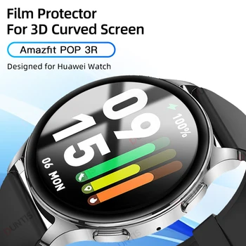 3 упаковки защитной пленки для экрана Amazfit POP 3R с защитой от царапин Для Amazfit POP 3R Аксессуары для защитной пленки с круговым покрытием Изображение 2
