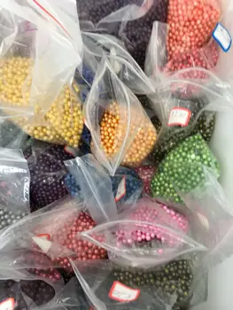 30 шт./Лот 6-8 мм Водослива Ущербный Сыпучий Жемчуг Окрашенный 23 Различных Цвета 100% Подлинные Жемчужные Бусины Для Wish Pearl Lucky Pearl Beads