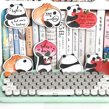 32 шт./лот Kawaii Fruit Panda Memo Pad Sticky Note Cute Канцелярская этикетка N Times Блокнот для школьных принадлежностей Изображение 2