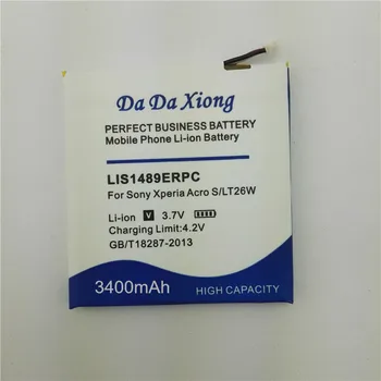 3400 мАч LIS1489ERPC Аккумулятор для Sony Ericsson Xperia Acro LT26 S LT26W Bateria Изображение 2