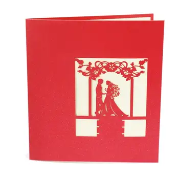 3D Всплывающая открытка, Романтическая подарочная открытка с конвертом, Удивительная и креативная Юбилейная открытка, всплывающая открытка для свадьбы, Дня Рождения