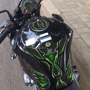 3D Наклейка Топливного Бака Мотоцикла Из Углеродного Волокна Для Kawasaki Z900 z900 2021 Масляный Газовый Колпачок Защитная Крышка Наклейки Accessori Водонепроницаемый Изображение 2