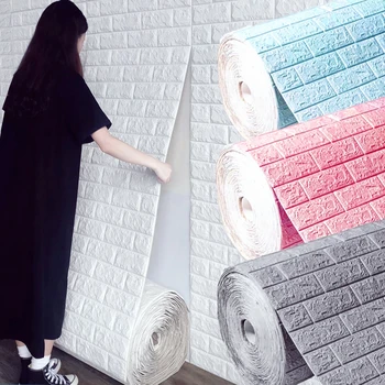 3D Наклейки на кирпичную стену Декор спальни Самоклеящиеся обои Домашний декор Украшение гостиной Декор стен Стеновые панели
