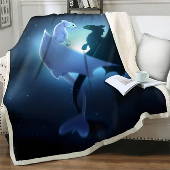 3D художественное одеяло с осьминогом для кровати, дивана, мягкое теплое стеганое одеяло, фланелевое плюшевое покрывало, портативное одеяло для пикника в путешествии Изображение 2