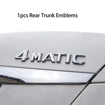 3X 4MATIC Серебристый автомобильный значок на двери багажника, крыло, бампер, наклейка, эмблема, замена наклейки с клейкой лентой для Mercedes-Benz Изображение 2