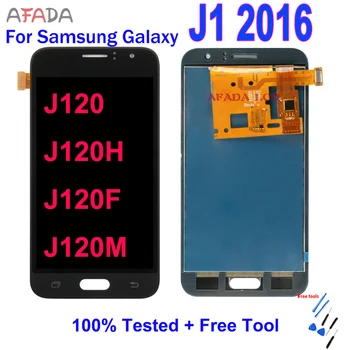 4,3 ’ЖК-Дисплей Для Samsung Galaxy J1 2016 J120 J120F J120H J120M ЖК-дисплей С Сенсорным Экраном Дигитайзер В Сборе Замена