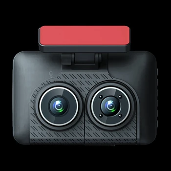 4-Дюймовый 1080P Трехобъективный Автомобильный Рекордер С Функцией HD Night Vision Recorder Для Автомобиля Изображение 2