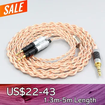 4-жильный 1,7 мм литровый кабель для наушников HiFi-OFC с оплеткой для наушников Audio-Technica ATH-R70X Гарнитура LN008089