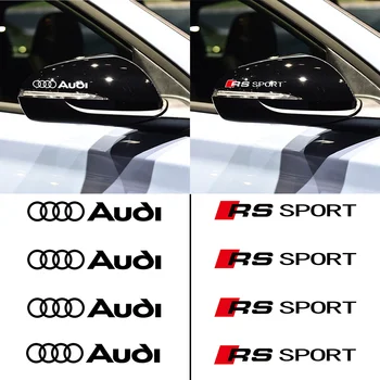4 шт. Модные Автомобильные Наклейки для Audi RS Sport Sline TT A1 A2 A3 A4 A5 A6 A7 A8 8P B6 B7 TT Q3 Q5 Q7 1,8 T 2,0 T Виниловые Наклейки для Кузова