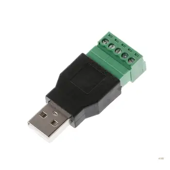 41XB USB 2.0 Type A с разъемом от штекера/розетки до винта 5P для Изображение 2