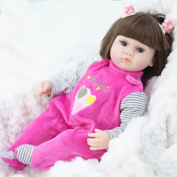 42 СМ Reborn Baby Doll Спящая Кукла-Сопровождающий Реалистичный Мягкий Малыш Возрожденные Куклы для Девочек Подарок на День Рождения Подарки Детские Игрушки Изображение 2
