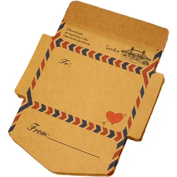 45 Листов/комплект мини-конвертов Ретро Крафт-карманные конверты блокноты для записей Открытки для вечеринок бумага для пригласительных билетов канцелярские принадлежности