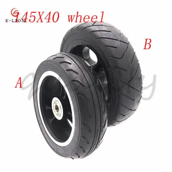 6-Дюймовое быстрое колесо 145x40 для электрического скутера с расширенной задней частью 145x4.0, сплошная шина из алюминия 6x2  
