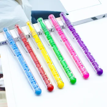 60ШТ, Самая продаваемая Креативная Шариковая ручка Kawaii Color Maze, подарок-головоломка для студентов, Школьные канцелярские принадлежности