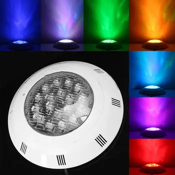 7 цветов 24 В 18 Вт LED RGB Подводный бассейн Яркий свет /Дистанционное управление