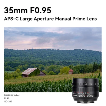 7artisans 50 мм F0.95 APS-C Ручной Объектив с Фиксированной Большой Диафрагмой для Sony E Fuji X Canon EOS-M Nikon Z M4/3 Mount Camera Lente Изображение 2