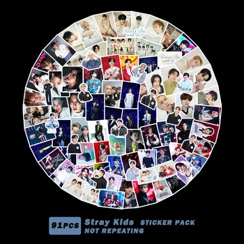 91 шт./компл. Наклейки с персонажами Kpop Stray Kids 2024 Perfect Day