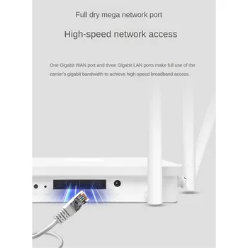 AC 3000 WiFi Router-двухдиапазонный беспроводной Интернет-маршрутизатор, 4 порта Fast Ethernet 10/100 Мбит /с, Поддерживает гостевой Wi-Fi EU Plug Изображение 2