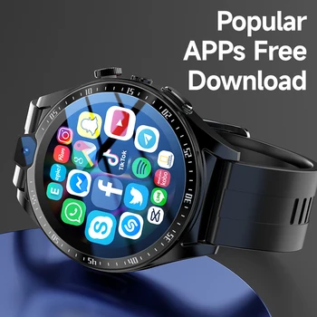 Ajeger 4G Net Смарт-часы Мужские 4 ГБ + 128 ГБ Android 9 1,43 