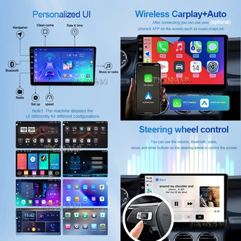 Android 13 HD 7-дюймовый Автомобильный Радиоприемник Carplay Auto Для SsangYong Actyon Kyron Мультимедийный Видеоплеер Навигация GPS Carplay Головное Устройство Изображение 2