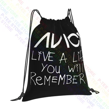 Avicii Проживите жизнь, которую вы запомните, сумки на шнурках, спортивная сумка, многофункциональная спортивная сумка с художественным принтом