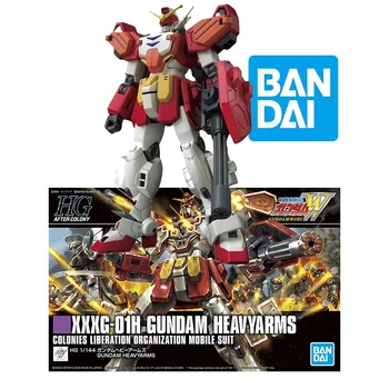 Bandai Подлинный HGAC 1/144 XXXG-01H Gundam Heavyarms Аниме Собранная игрушка Модельный комплект Мобильный костюм Коллекция Рождественский подарок на день рождения