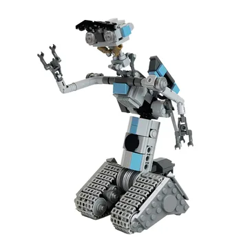 BuildMOC Movie Johnnyed 5 Астроированных Роботов для Коротких Замыканий Военный Эмоциональный Робот Набор Строительных Блоков Модель Кирпич Детская Игрушка
