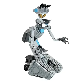 BuildMOC Movie Johnnyed 5 Астроированных Роботов для Коротких Замыканий Военный Эмоциональный Робот Набор Строительных Блоков Модель Кирпич Детская Игрушка Изображение 2