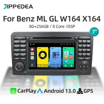 CarPlay Android 13 Автомобильный Мультимедийный Плеер WiFi Bluetooth Радио GPS Навигация Для Mercedes Benz ML GL Class W164 X164 2005-2012